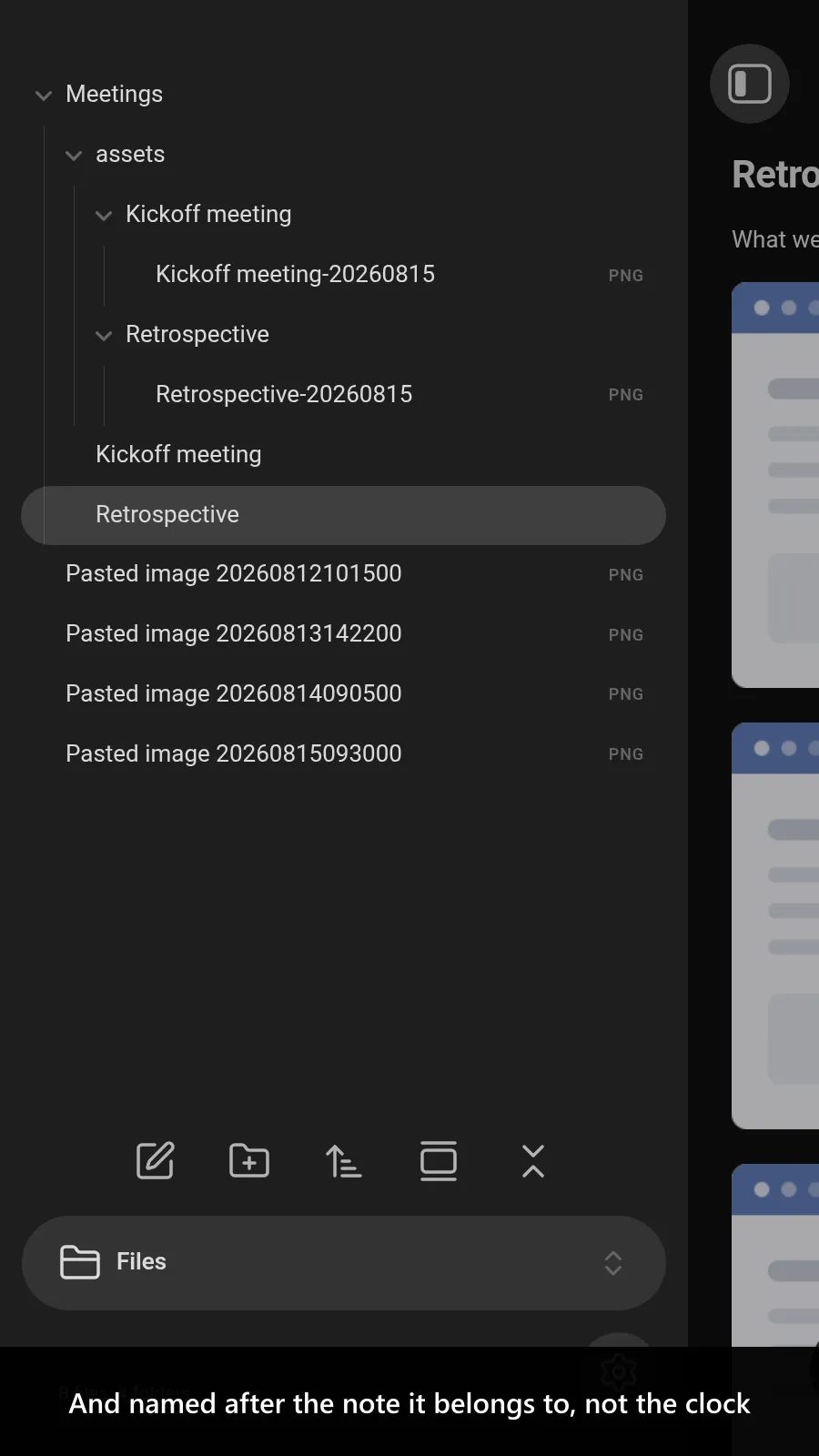 Custom Attachment Location screenshot
