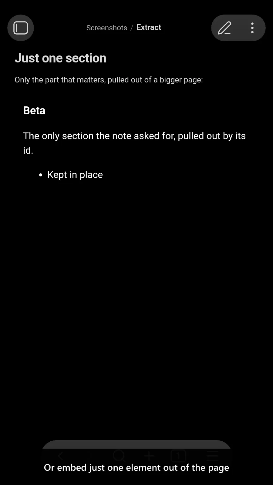 Embed HTML screenshot