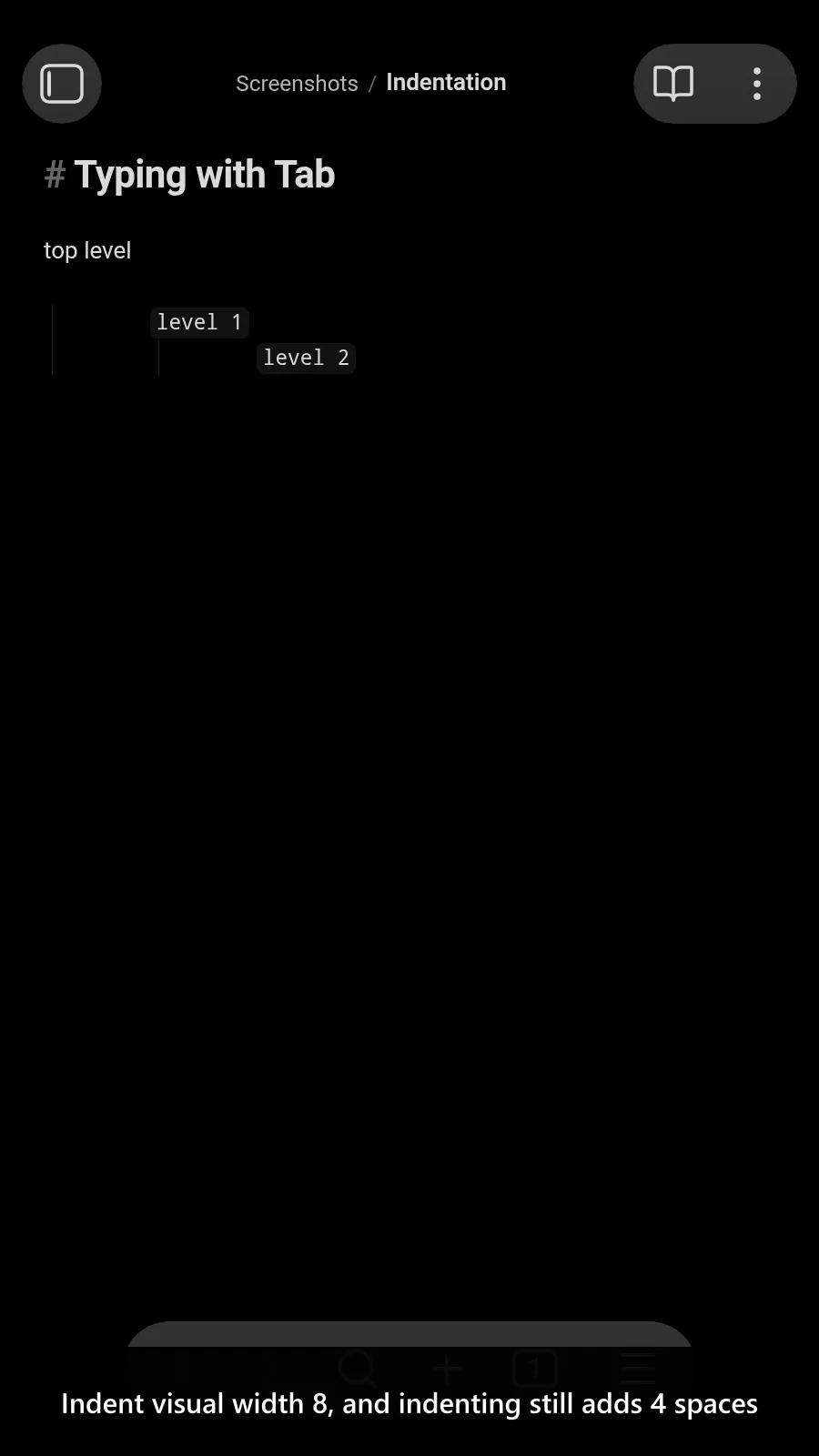 Fix Tab Size screenshot