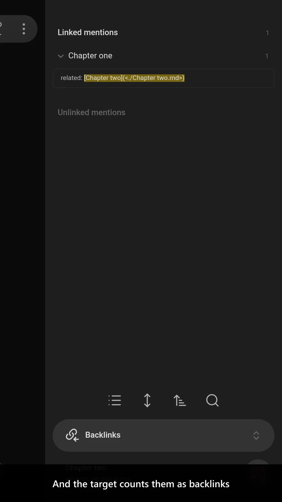 Frontmatter Markdown Links screenshot