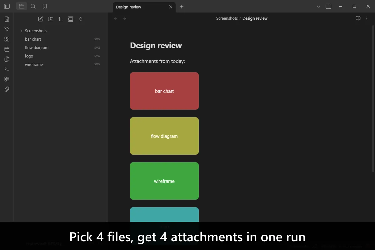 Insert Multiple Attachments screenshot