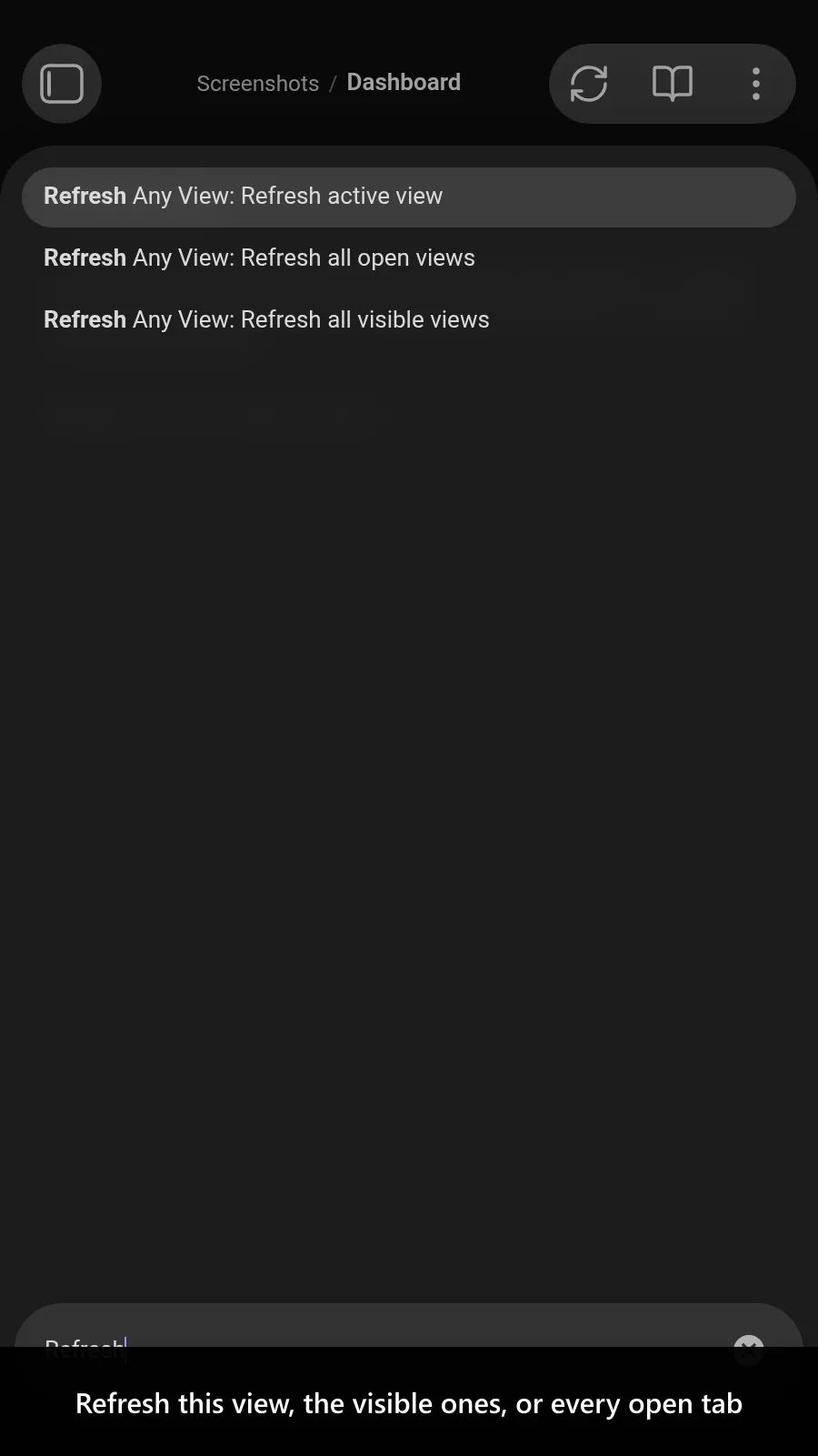 Refresh Any View screenshot