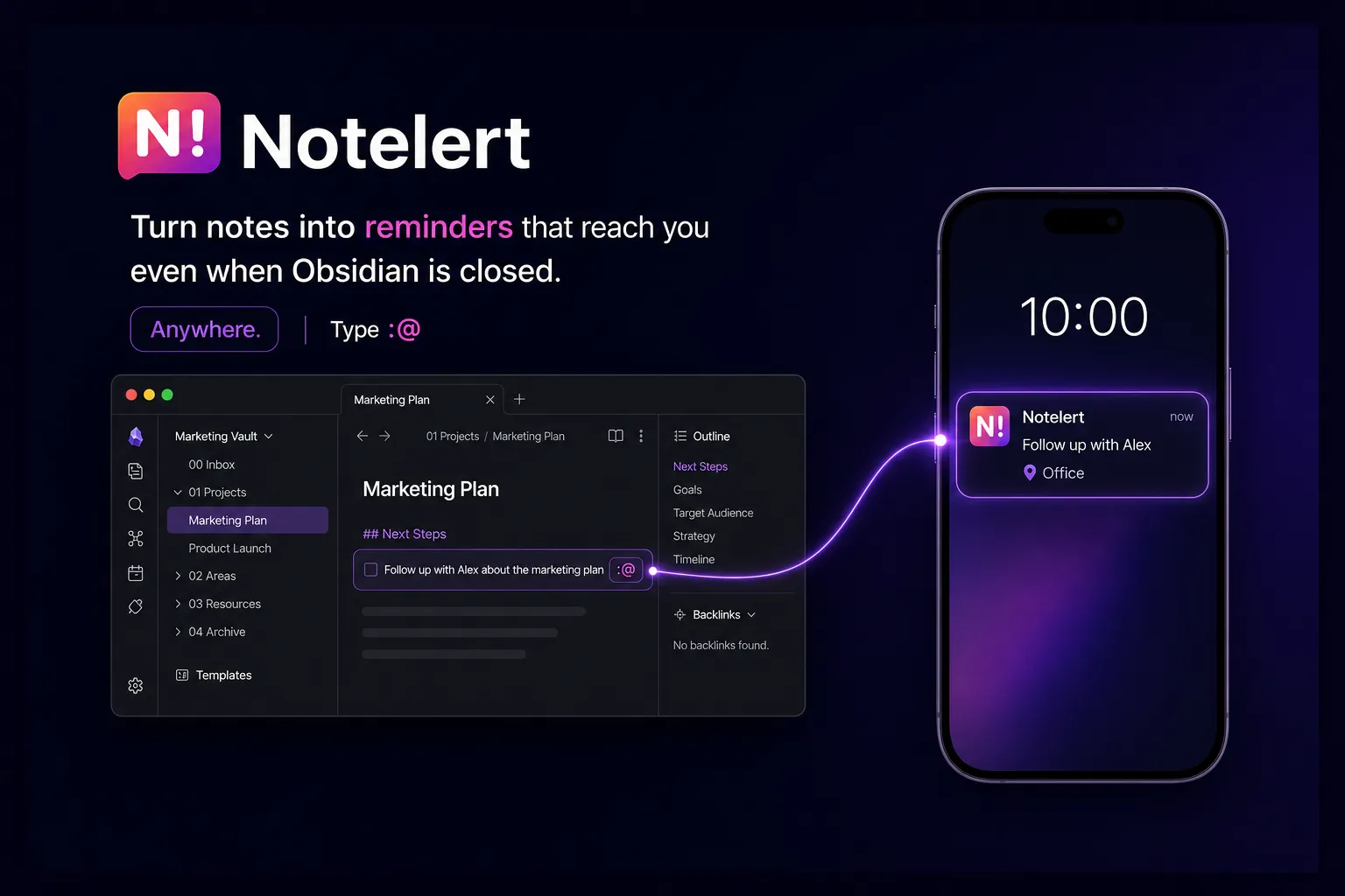 Notelert screenshot