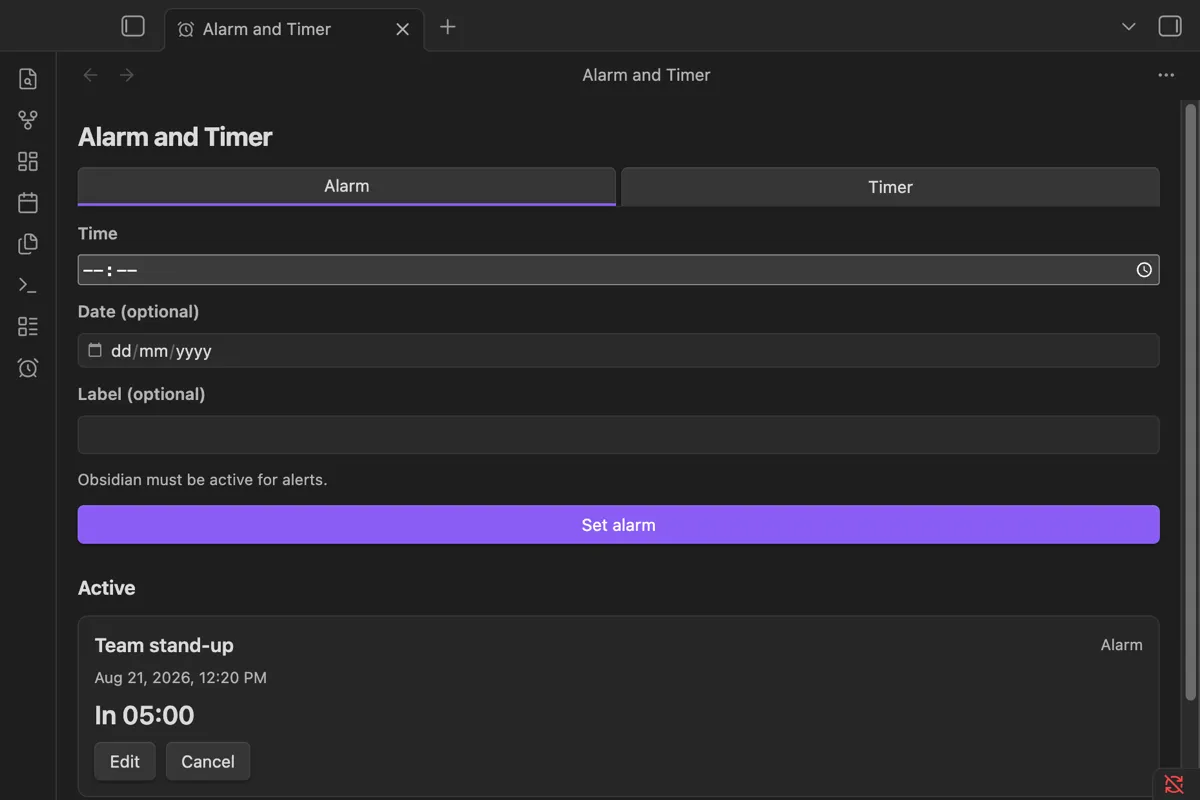 Alarm and Timer screenshot