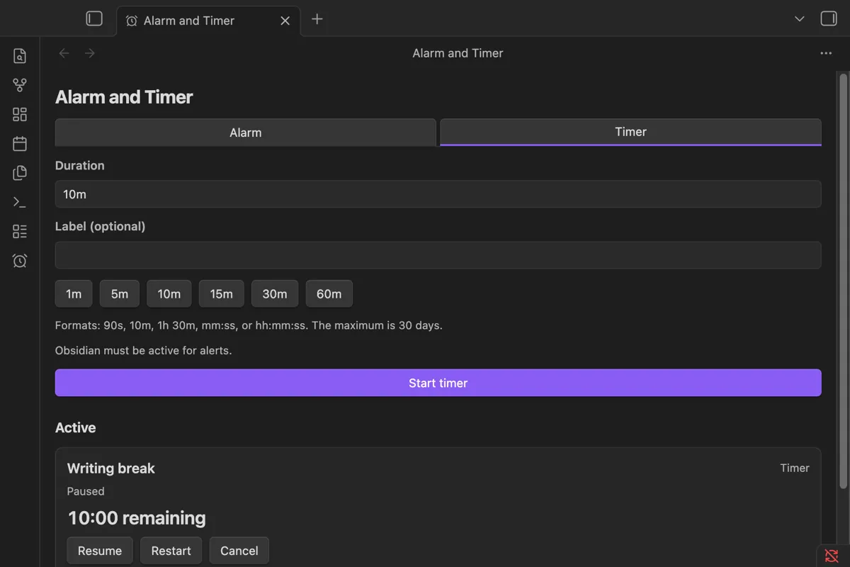 Alarm and Timer screenshot
