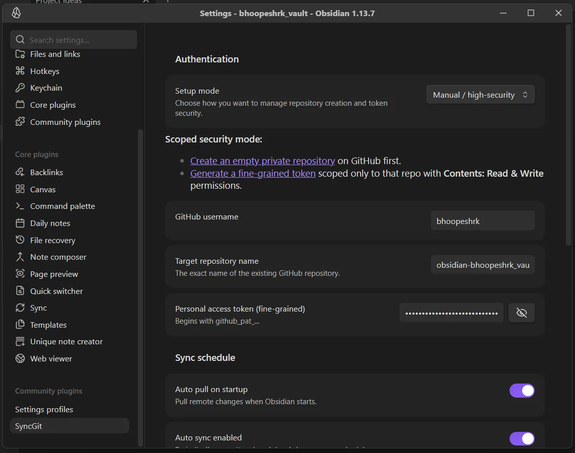 SyncGit screenshot