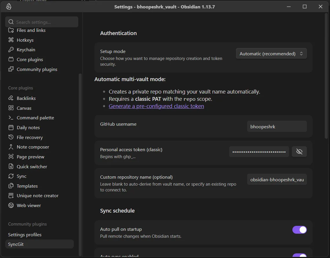 SyncGit screenshot