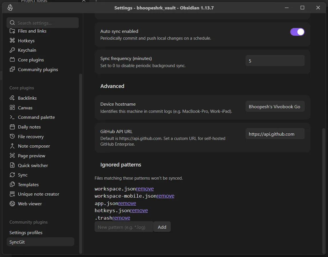 SyncGit screenshot