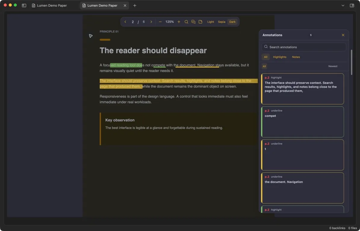Lumen PDF Annotator screenshot