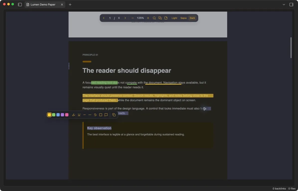 Lumen PDF Annotator screenshot