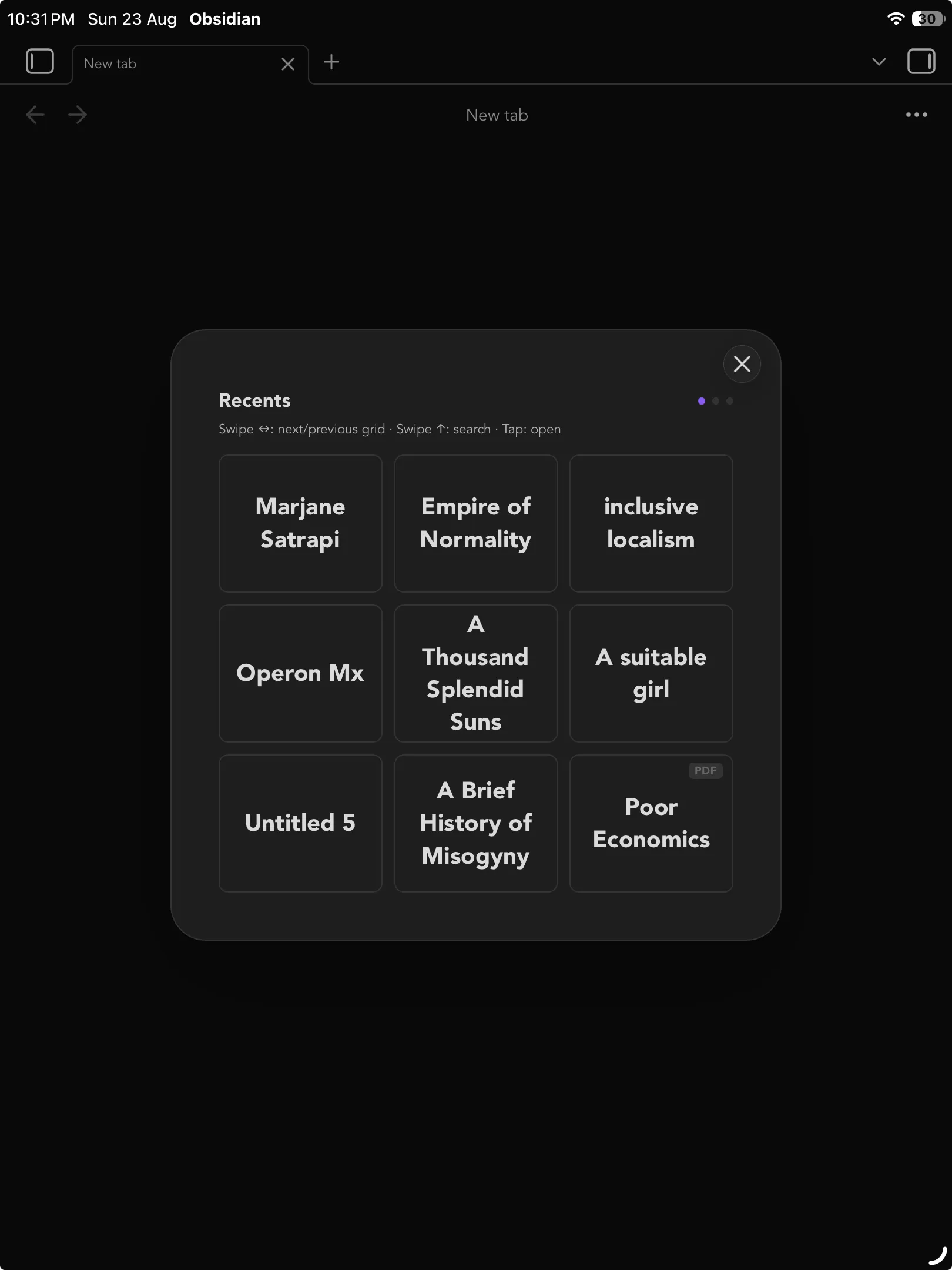 Grid Tab Switcher screenshot