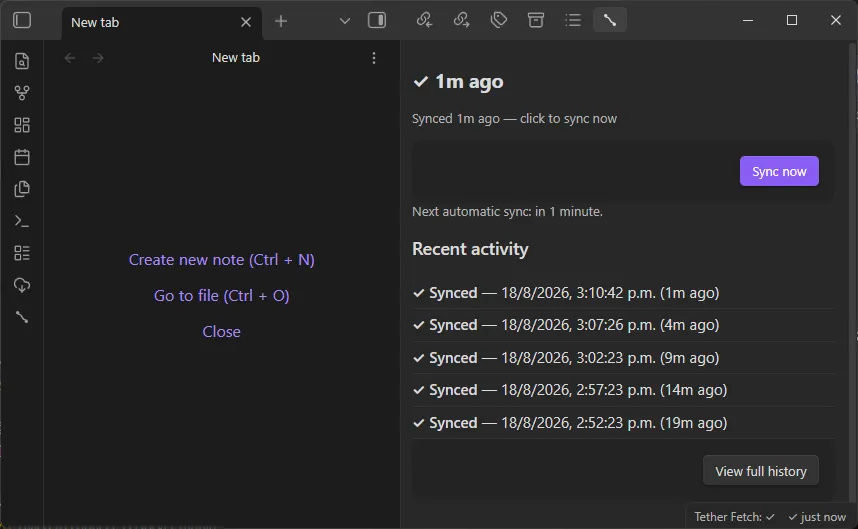 Halyard Sync screenshot