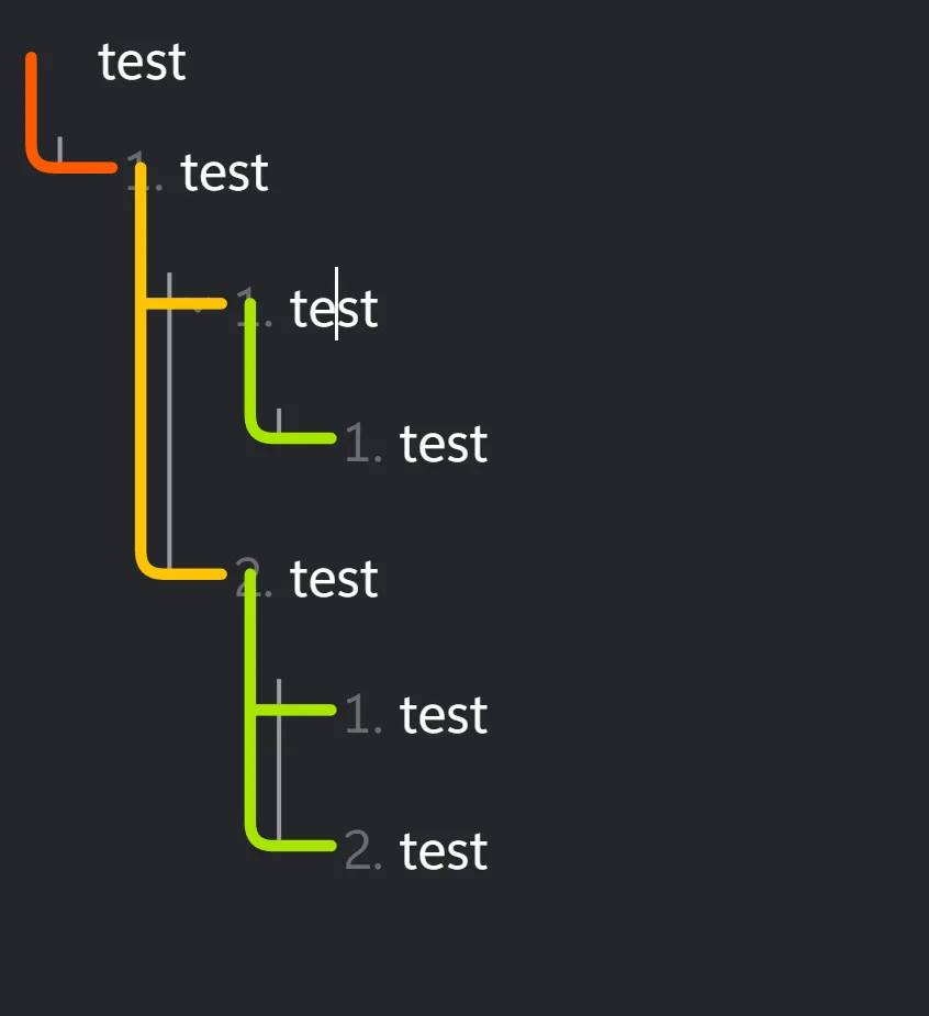 List Tree Indentation Guides screenshot