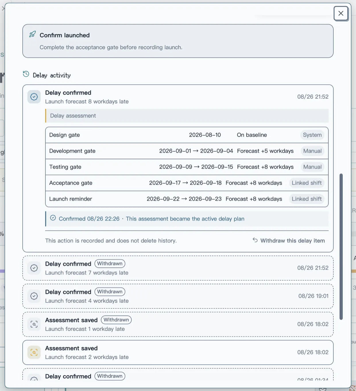 Project Manager Insights screenshot