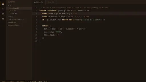 ReadyStack Warm Dark screenshot