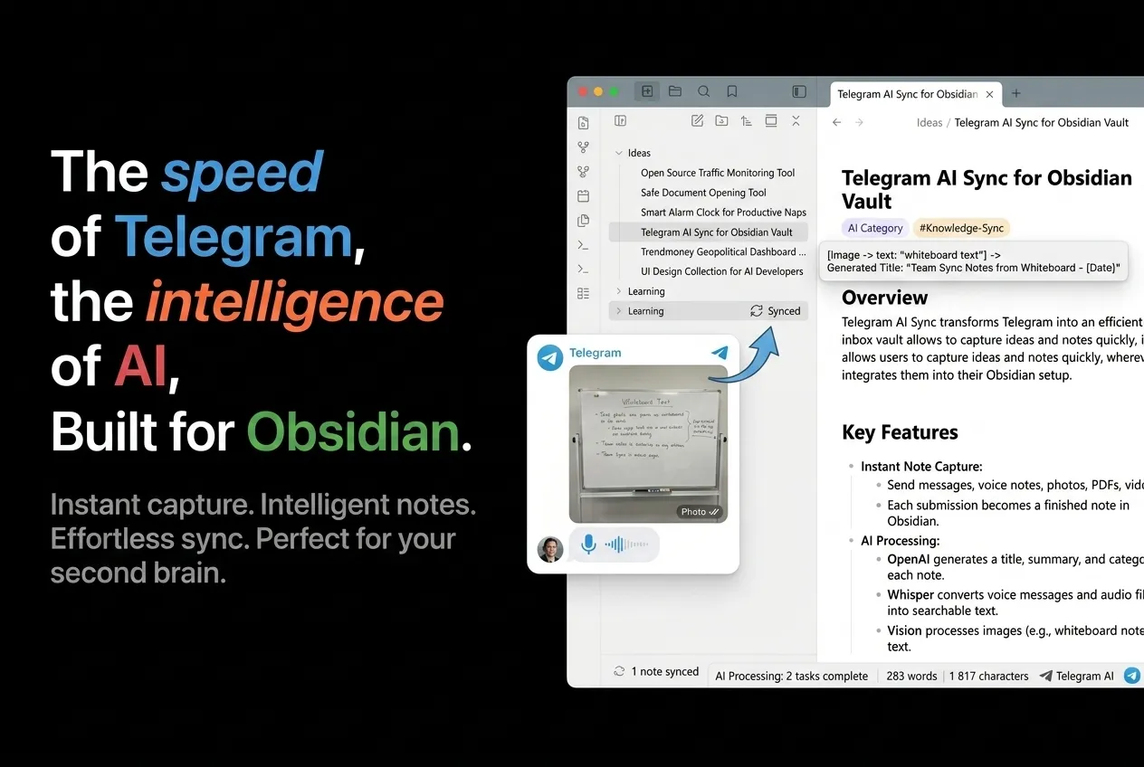 Telegram AI screenshot