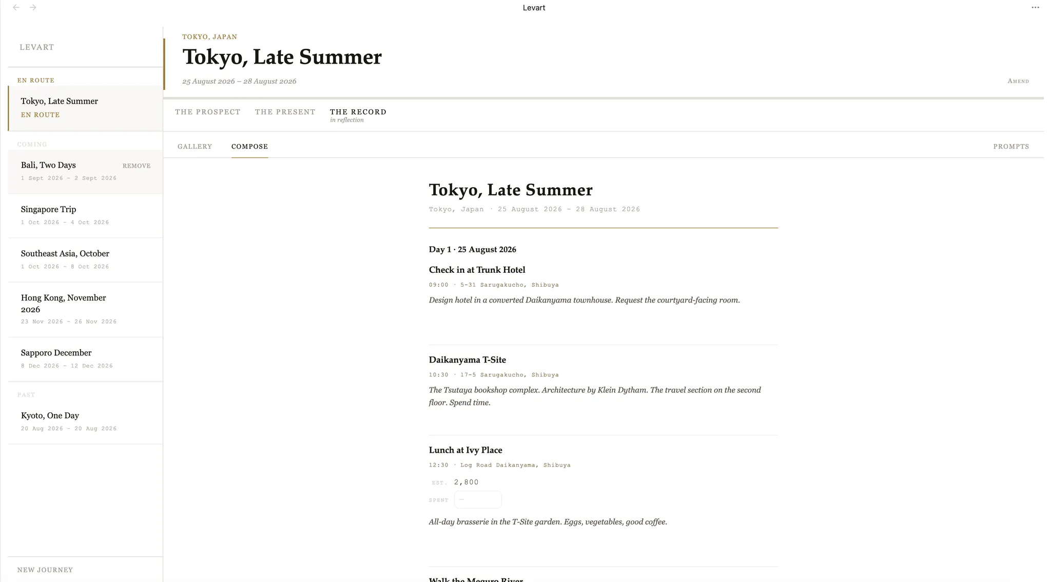 Levart screenshot
