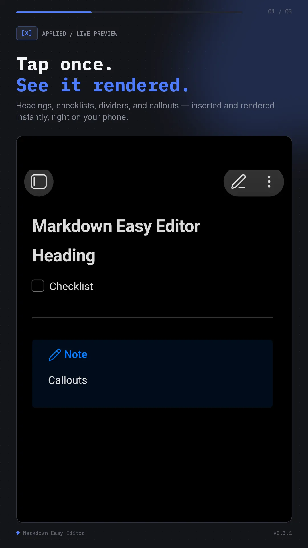Markdown Easy Editor screenshot