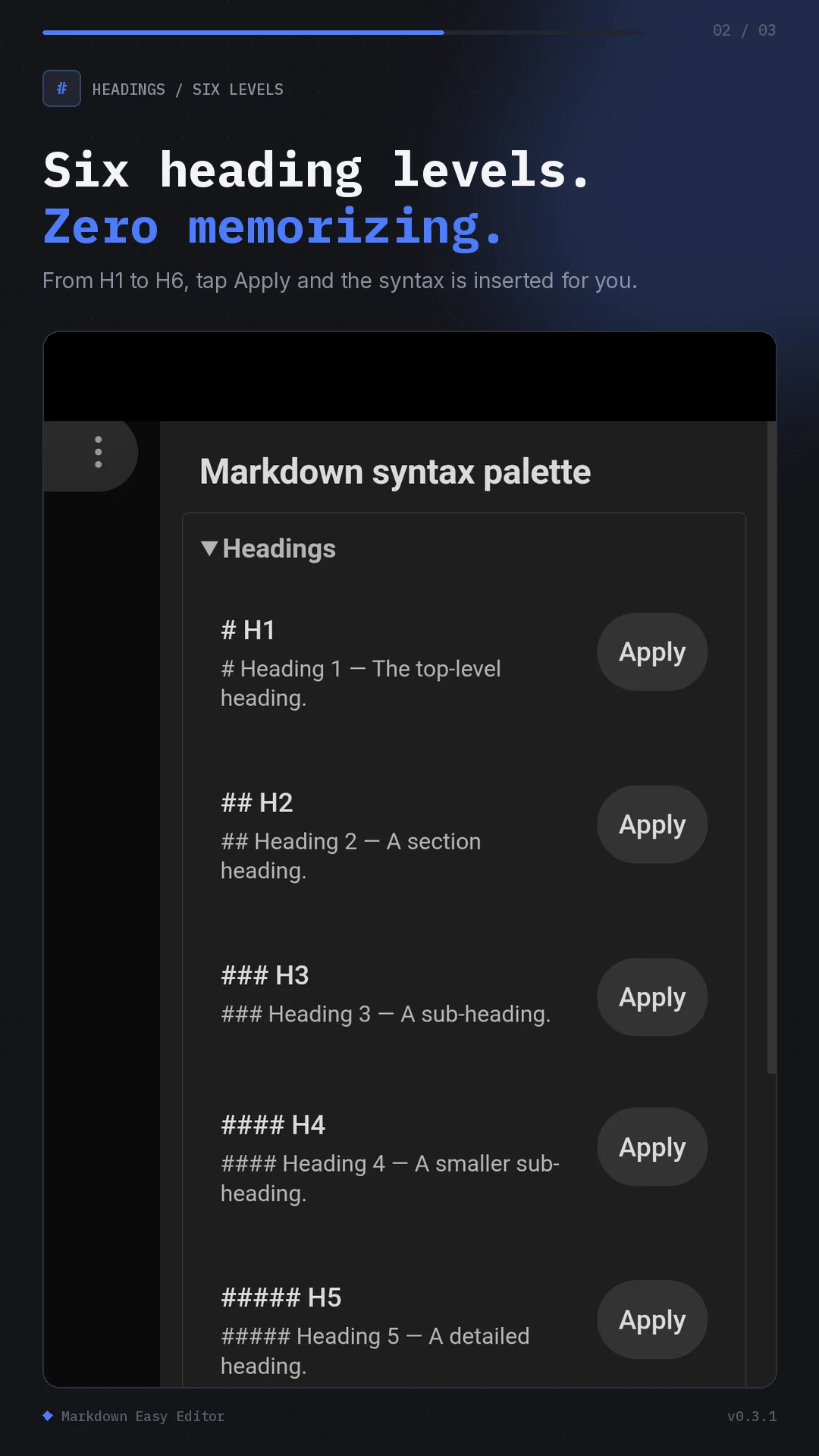Markdown Easy Editor screenshot