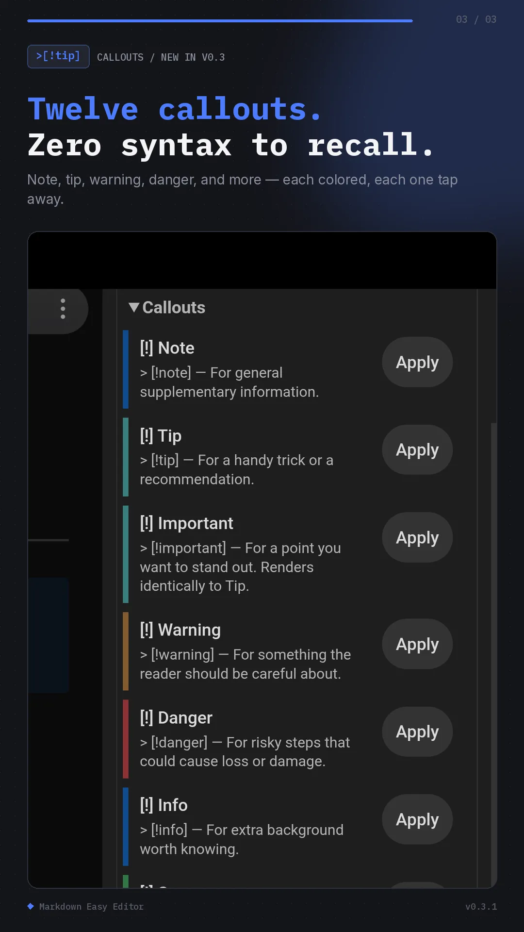 Markdown Easy Editor screenshot
