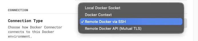 Docker Connector screenshot