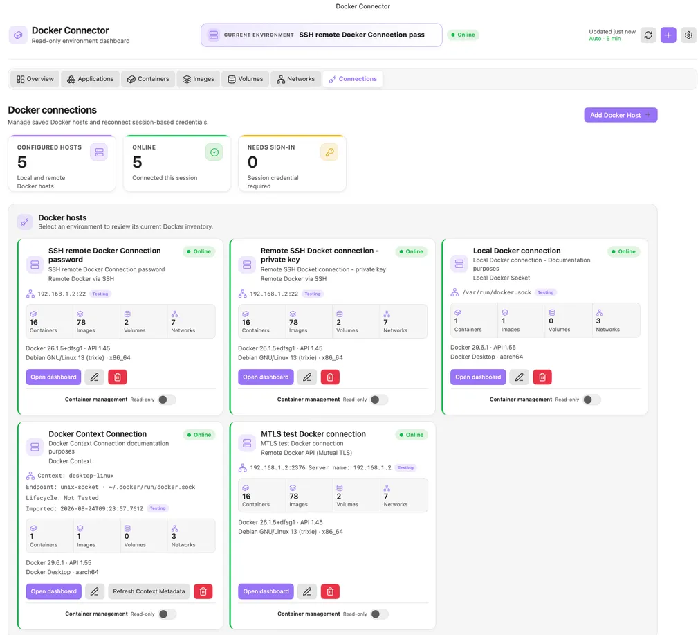 Docker Connector screenshot