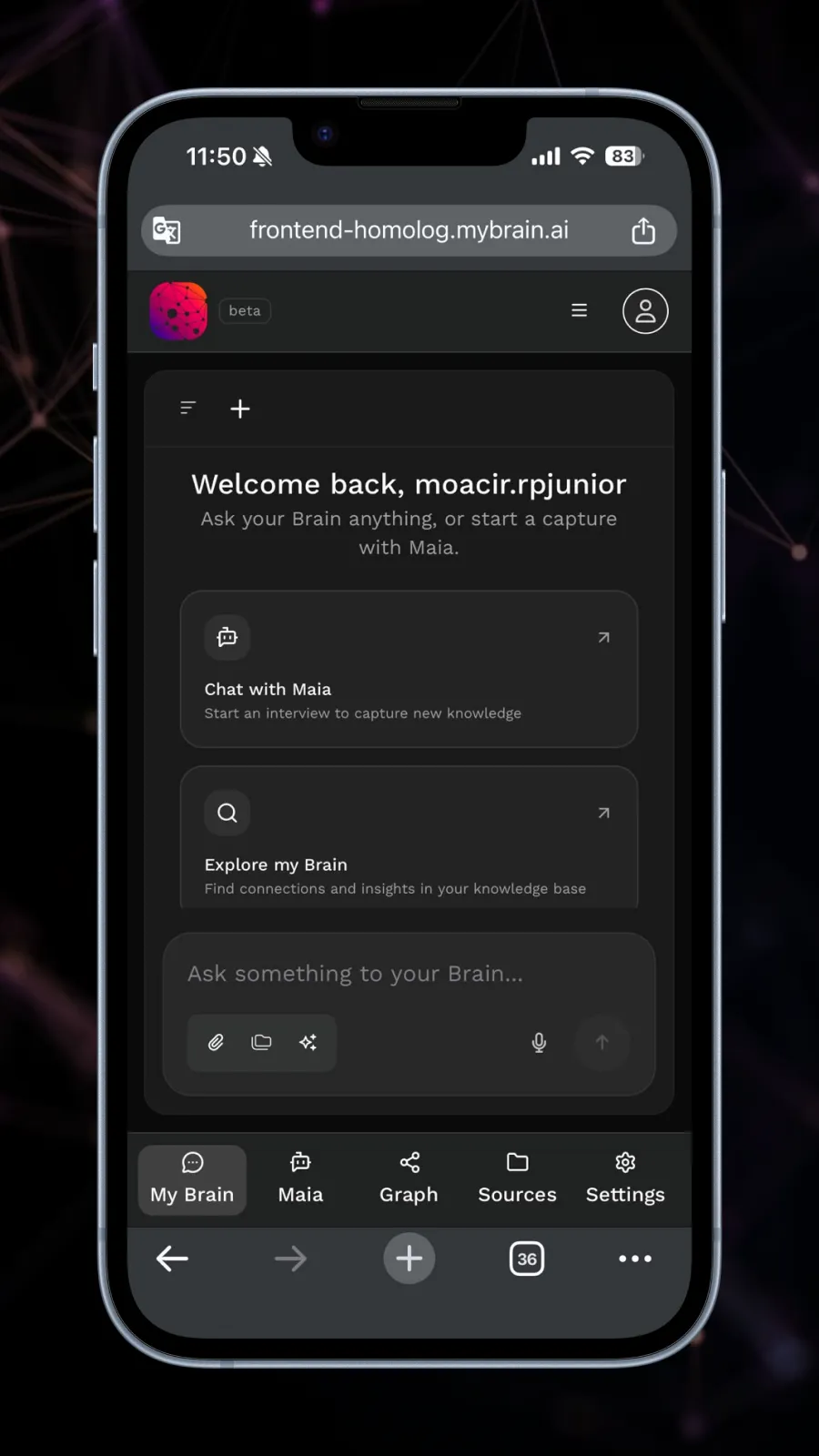mybrain.ai screenshot