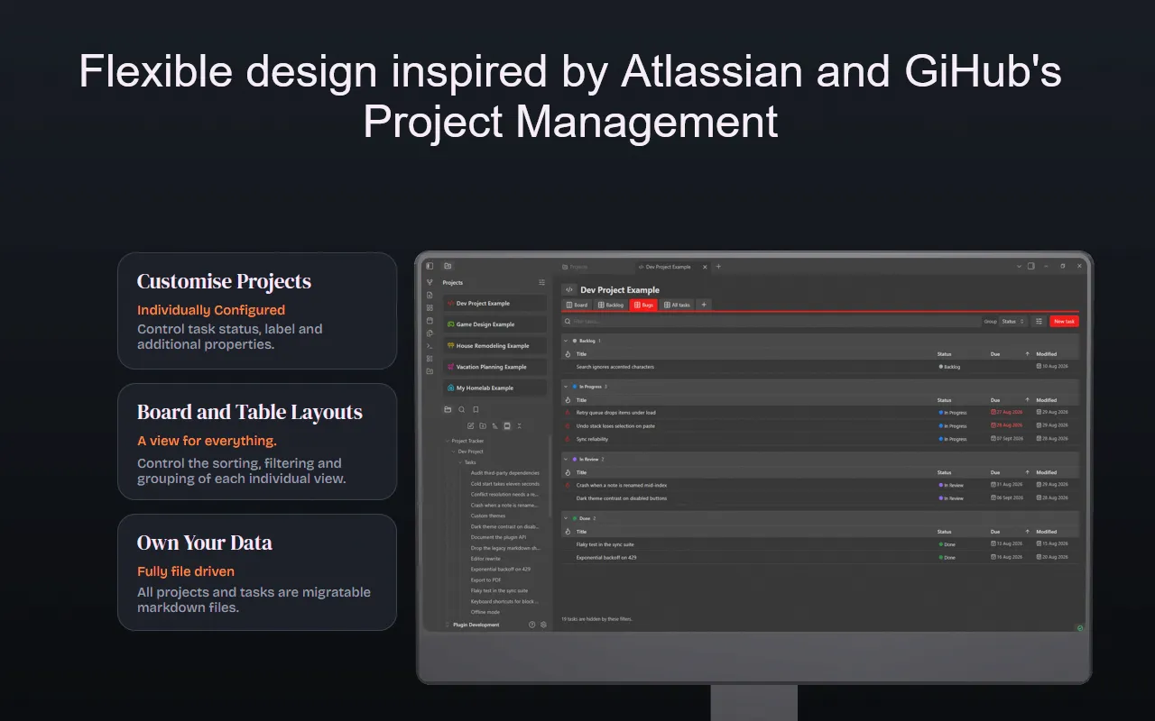Project Tracker screenshot