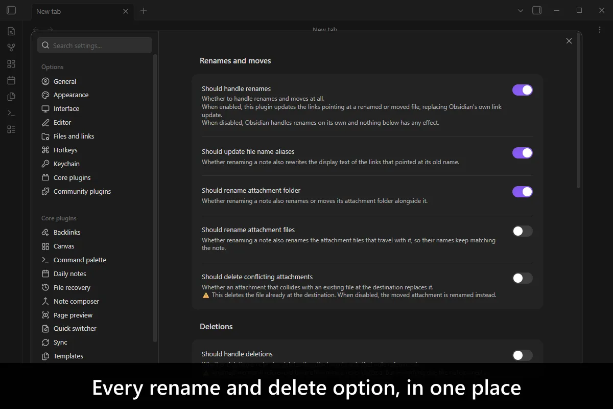 Advanced Rename and Delete Handler screenshot