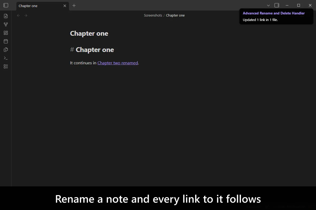 Advanced Rename and Delete Handler screenshot