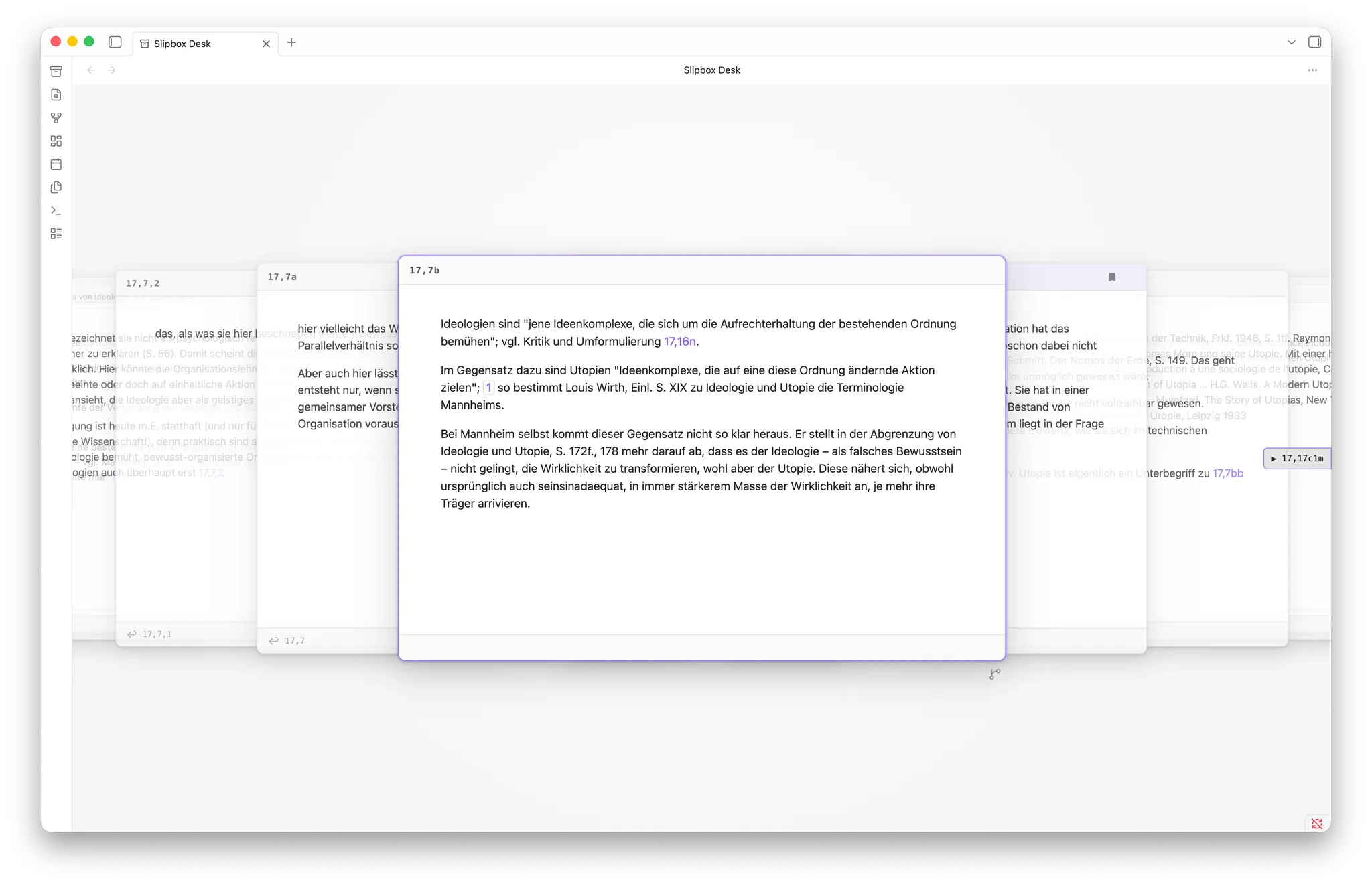 Slipbox Desk screenshot