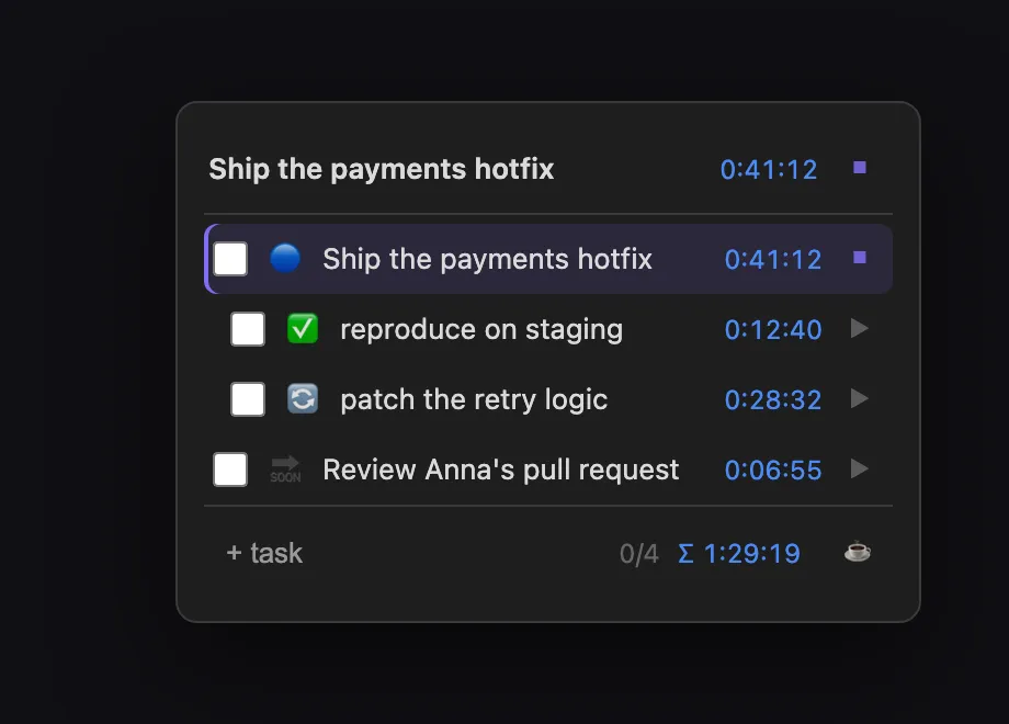 Always-on-Top Tasks screenshot