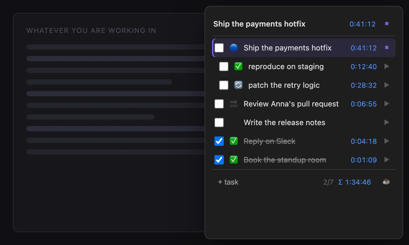 Always-on-Top Tasks screenshot