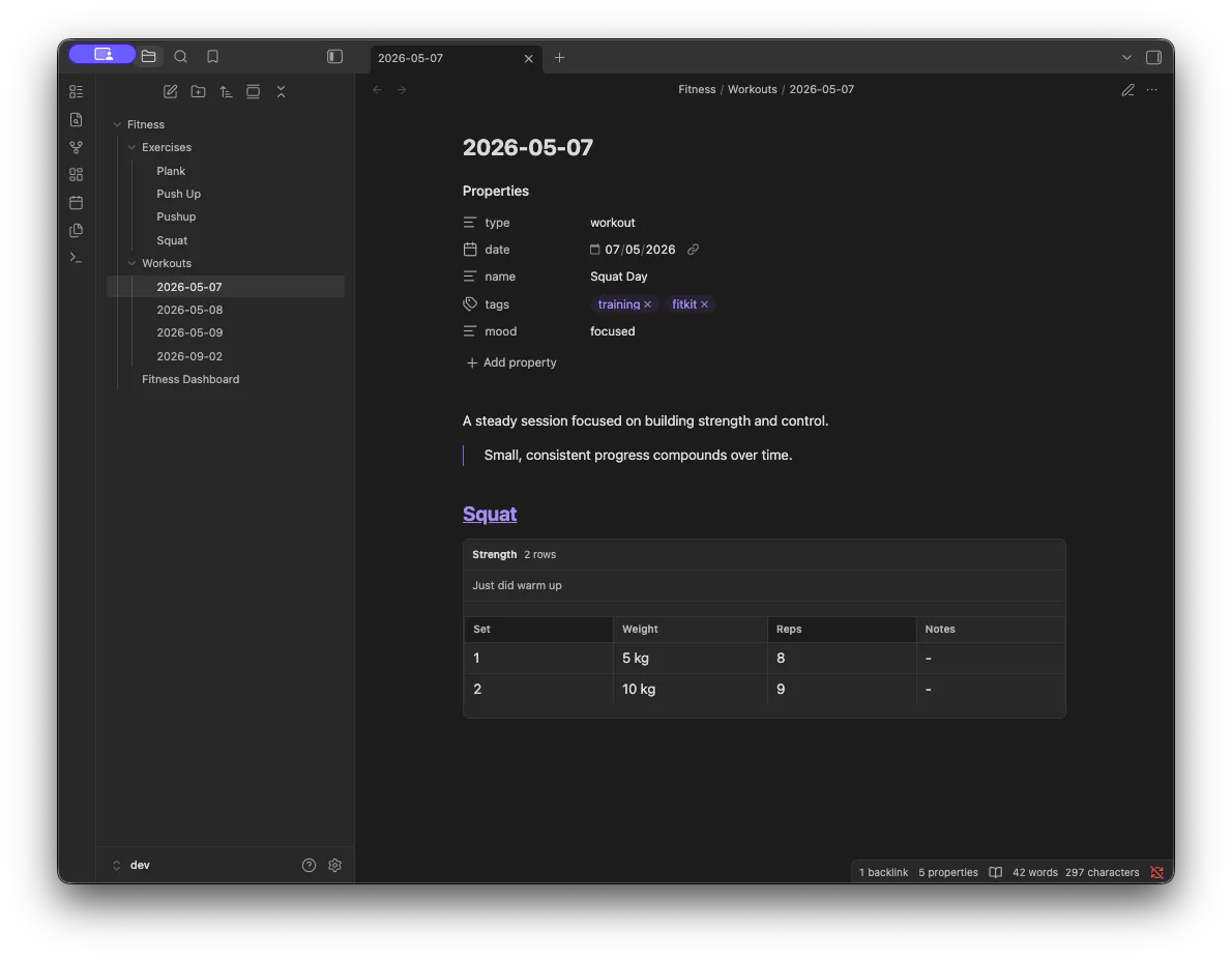 FitKit screenshot