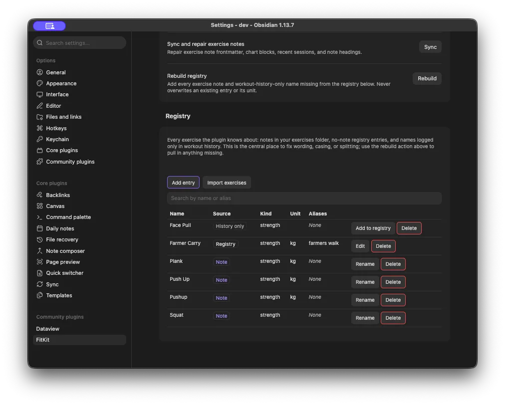 FitKit screenshot