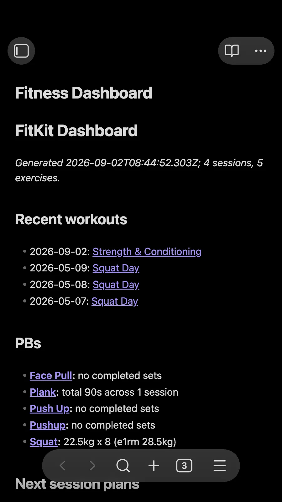 FitKit screenshot