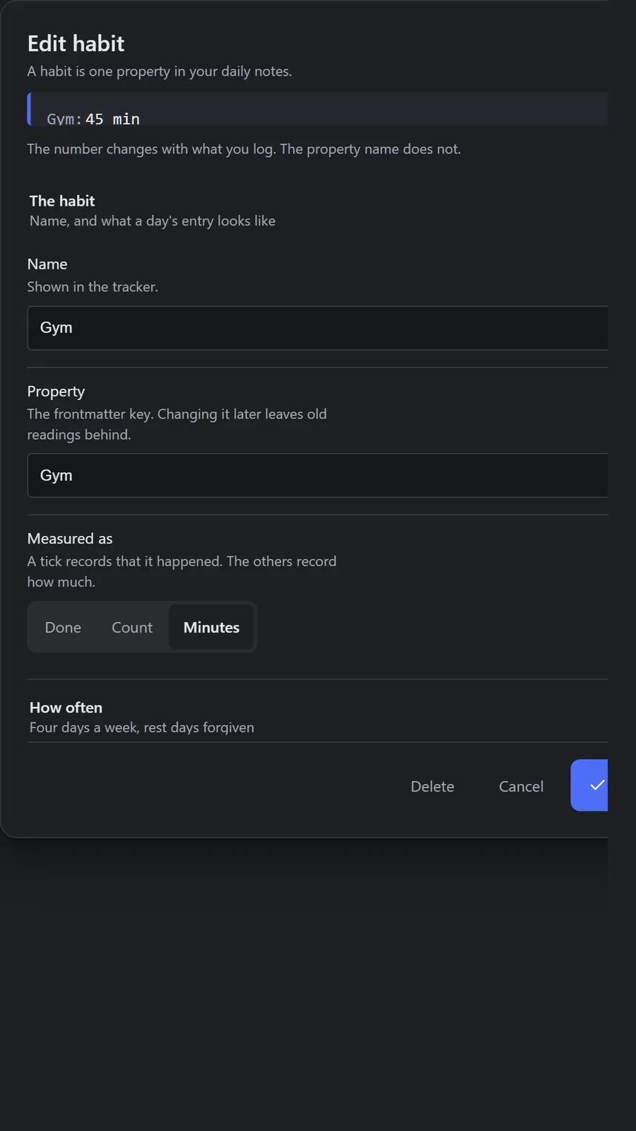 Tally screenshot