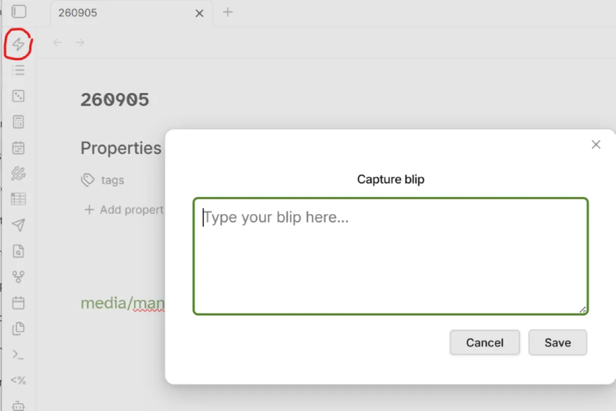 Blip Capture screenshot