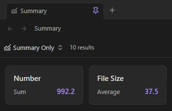 SummaryOnly screenshot