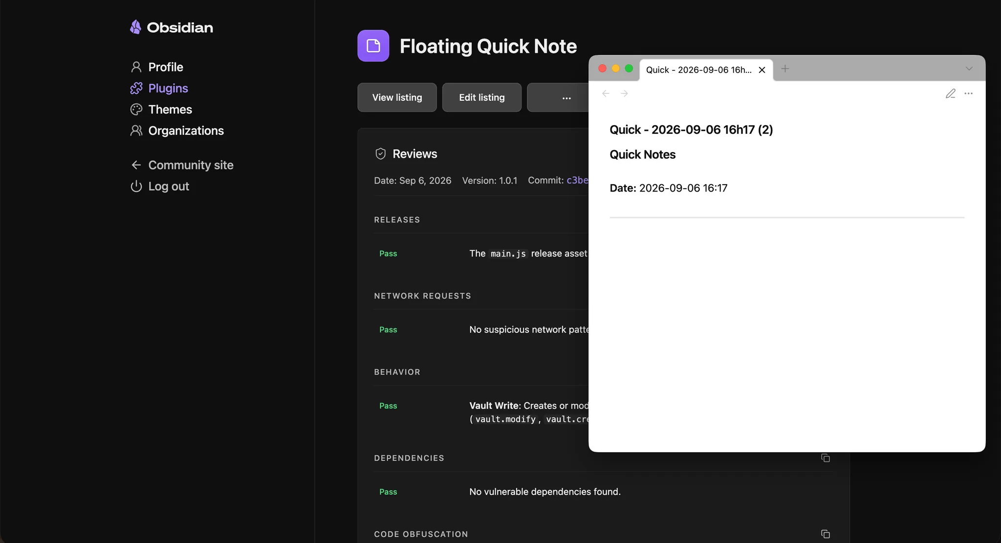 Floating Quick Note screenshot
