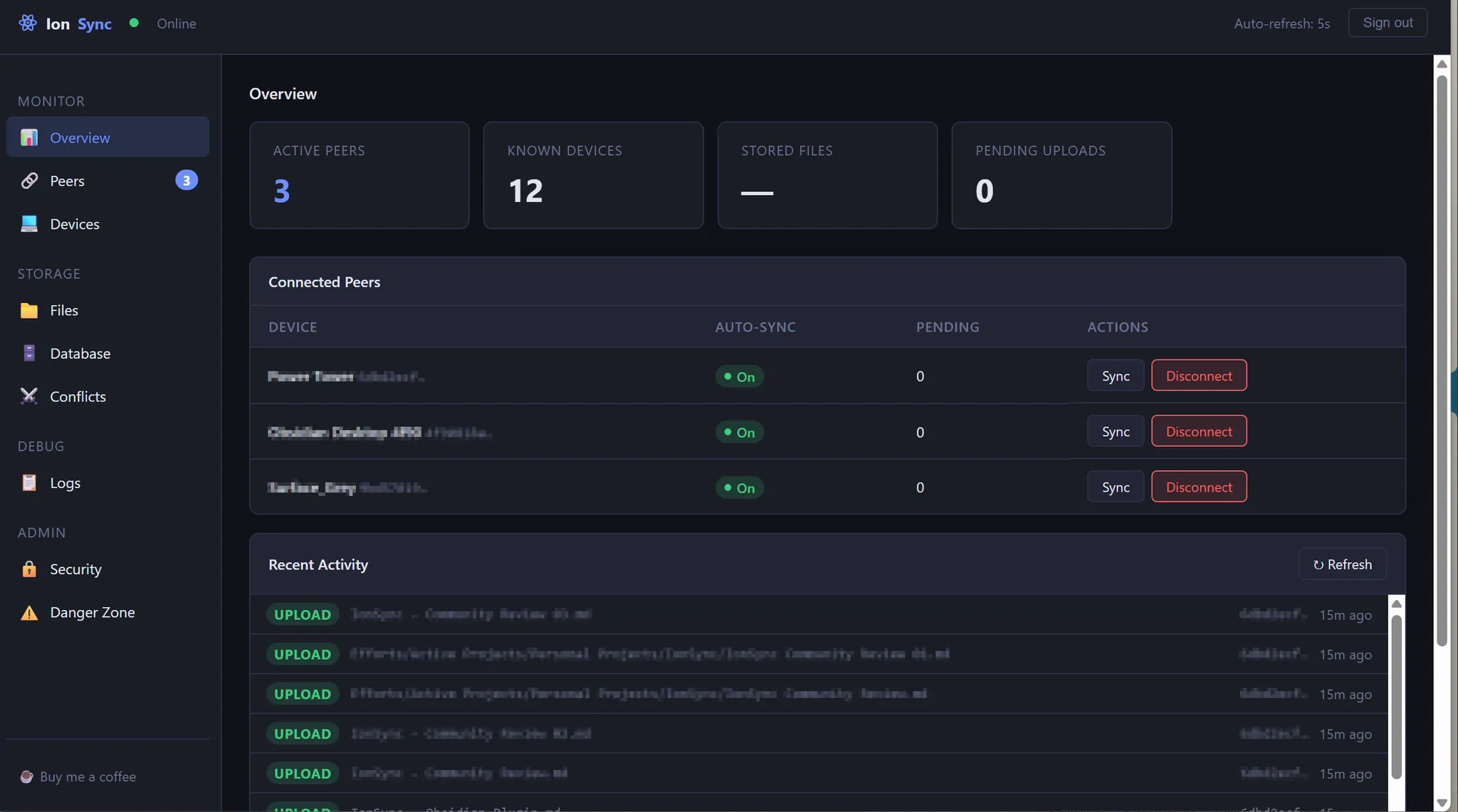 IonSync screenshot