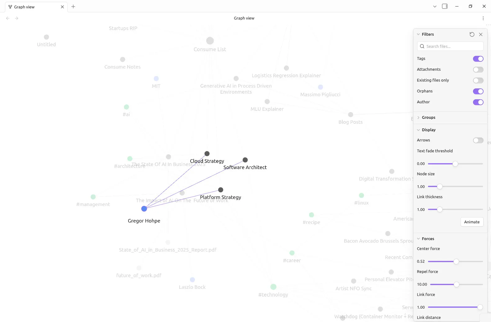 Properties to Graph screenshot