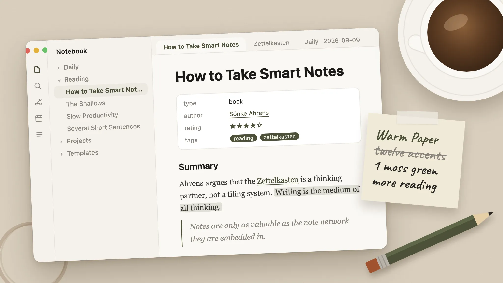 Warm Paper screenshot