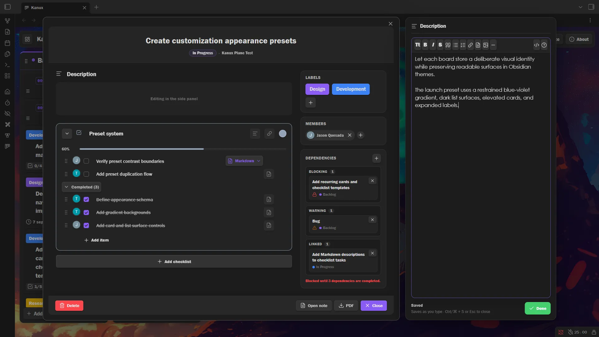 Kanux screenshot
