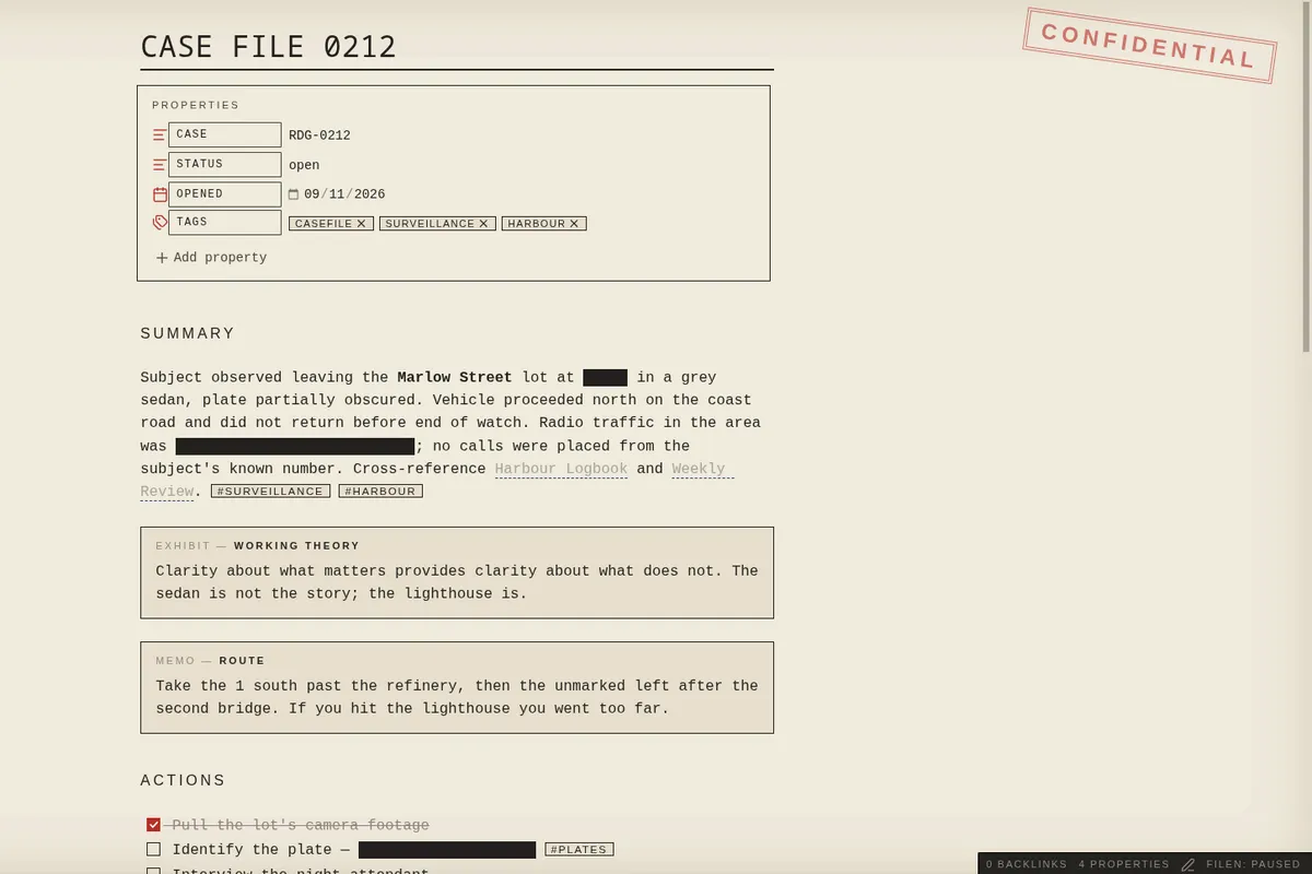 Dossier screenshot