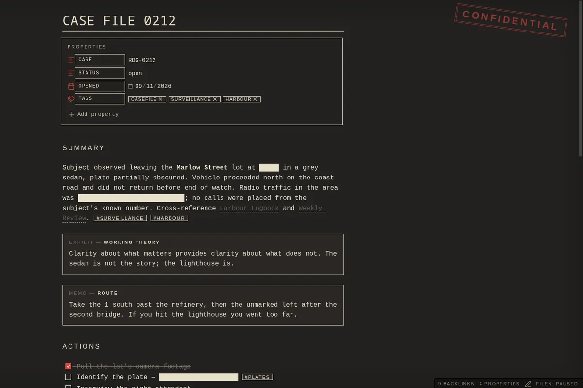 Dossier screenshot
