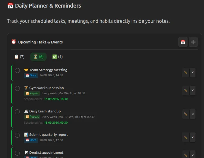 Simple Reminder screenshot