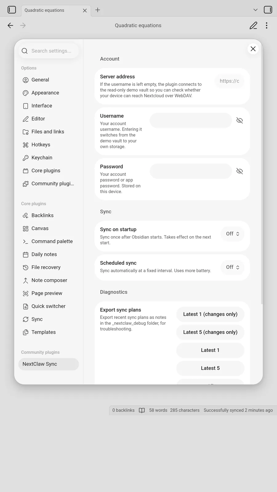 NextClaw Sync screenshot