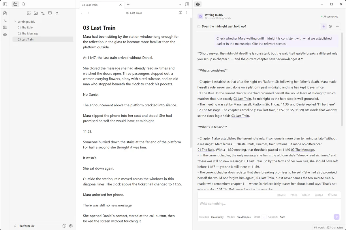 Writing Buddy screenshot