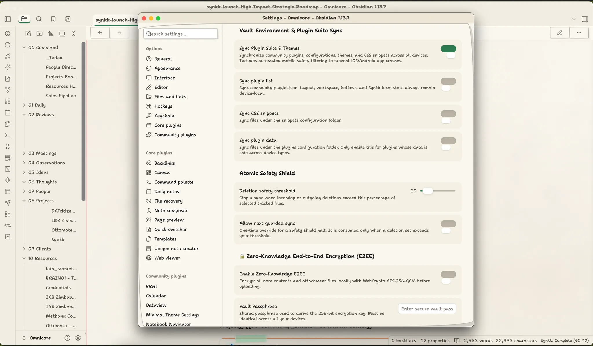 Synkk Team Vault Sync screenshot